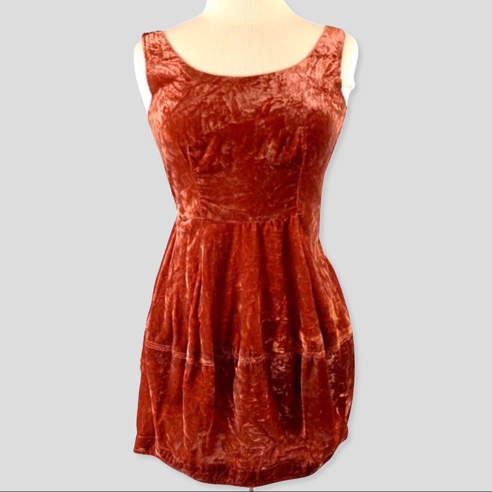 Crushed Velvet Bubble Mini Dress Rachel Roy
